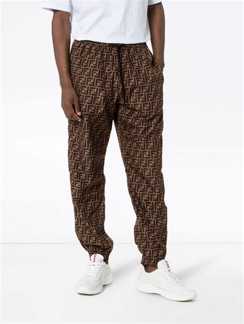 fendi pants men's price|Fendi nappa leather pant.